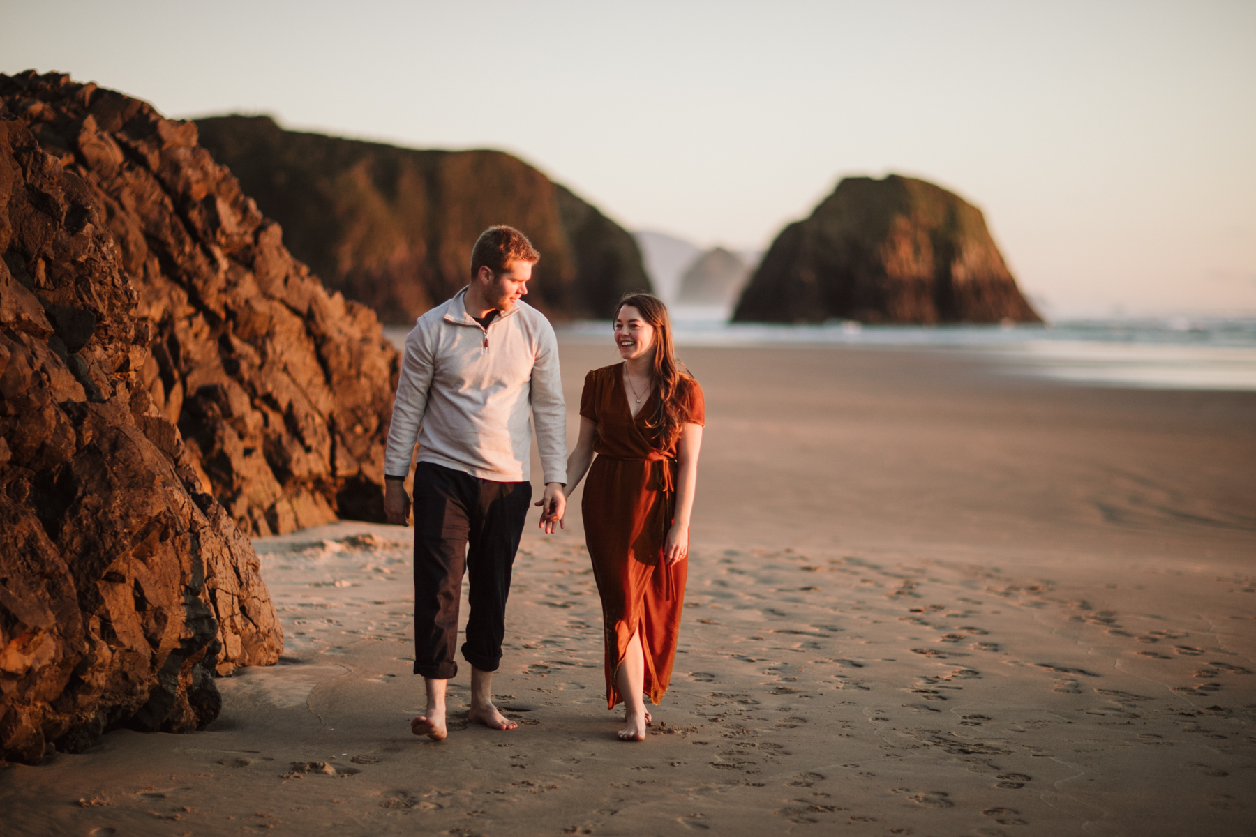 Oregon Coast Engagement - Cannon Beach - Tori &amp; Grayson