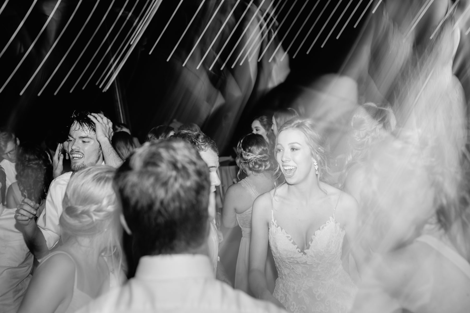 light trail dance floor photos at a stables at strawberry creek wedding in knoxville, tennessee