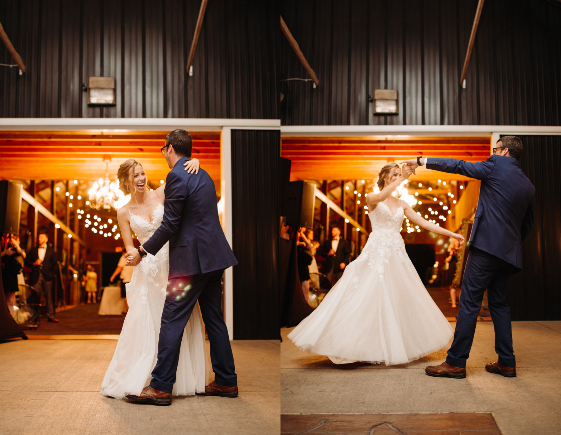 Father daughter dance at a stables at strawberry creek wedding in knoxville, tennessee