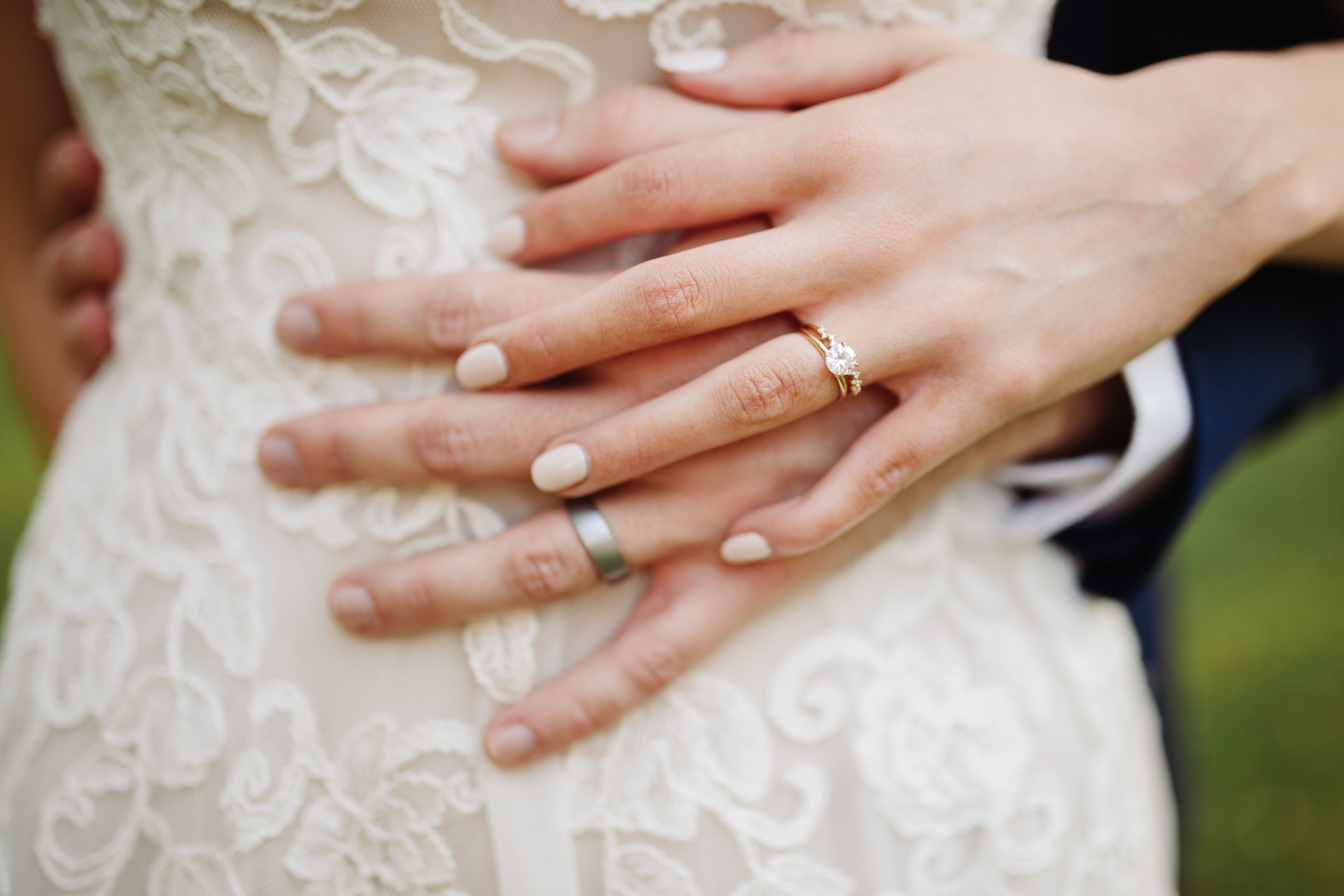 wedding rings after a stables at strawberry creek wedding in knoxville, tennessee