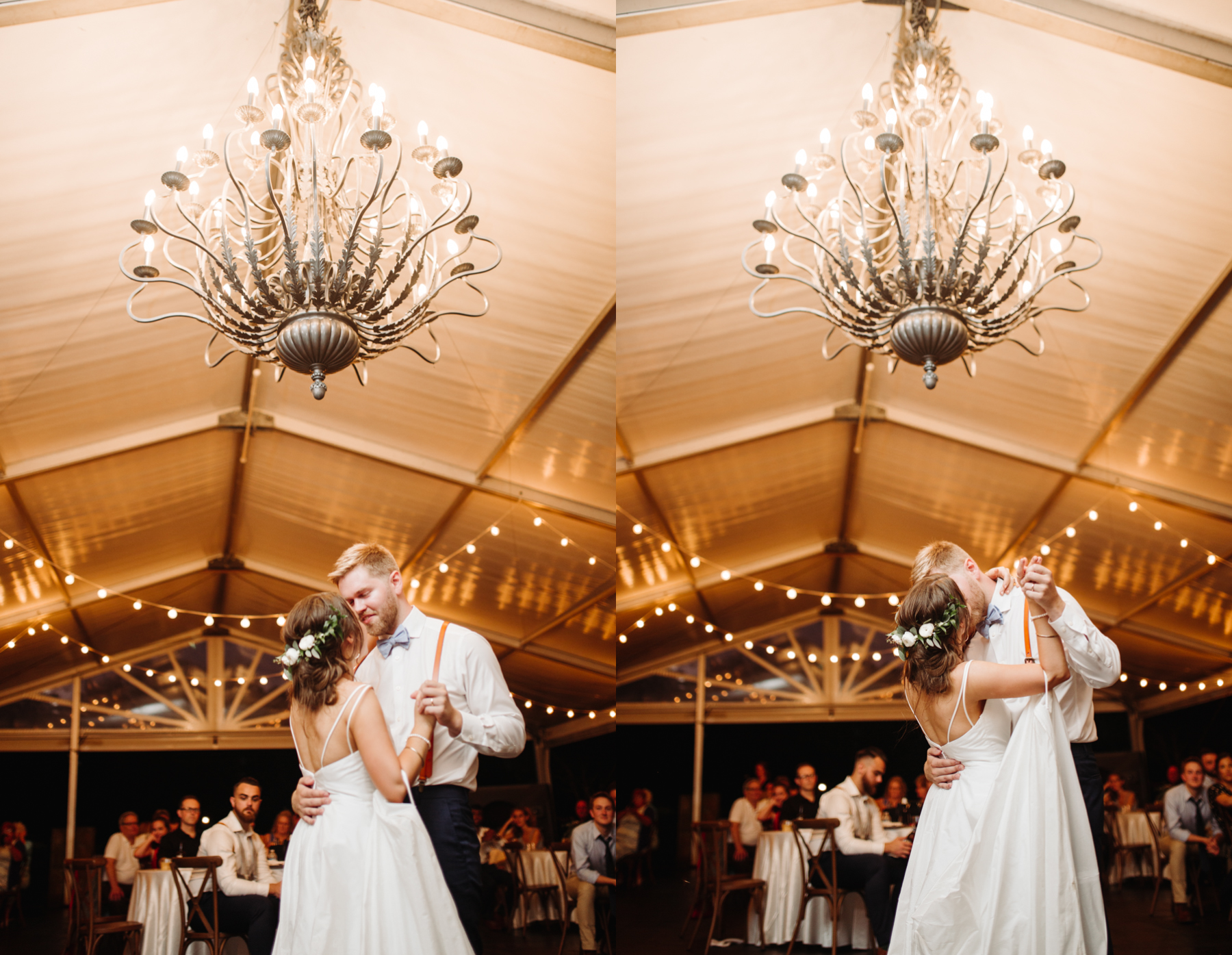 First dance at a Sunny summer wedding at Dara's Garden in Knoxville, Tennessee 