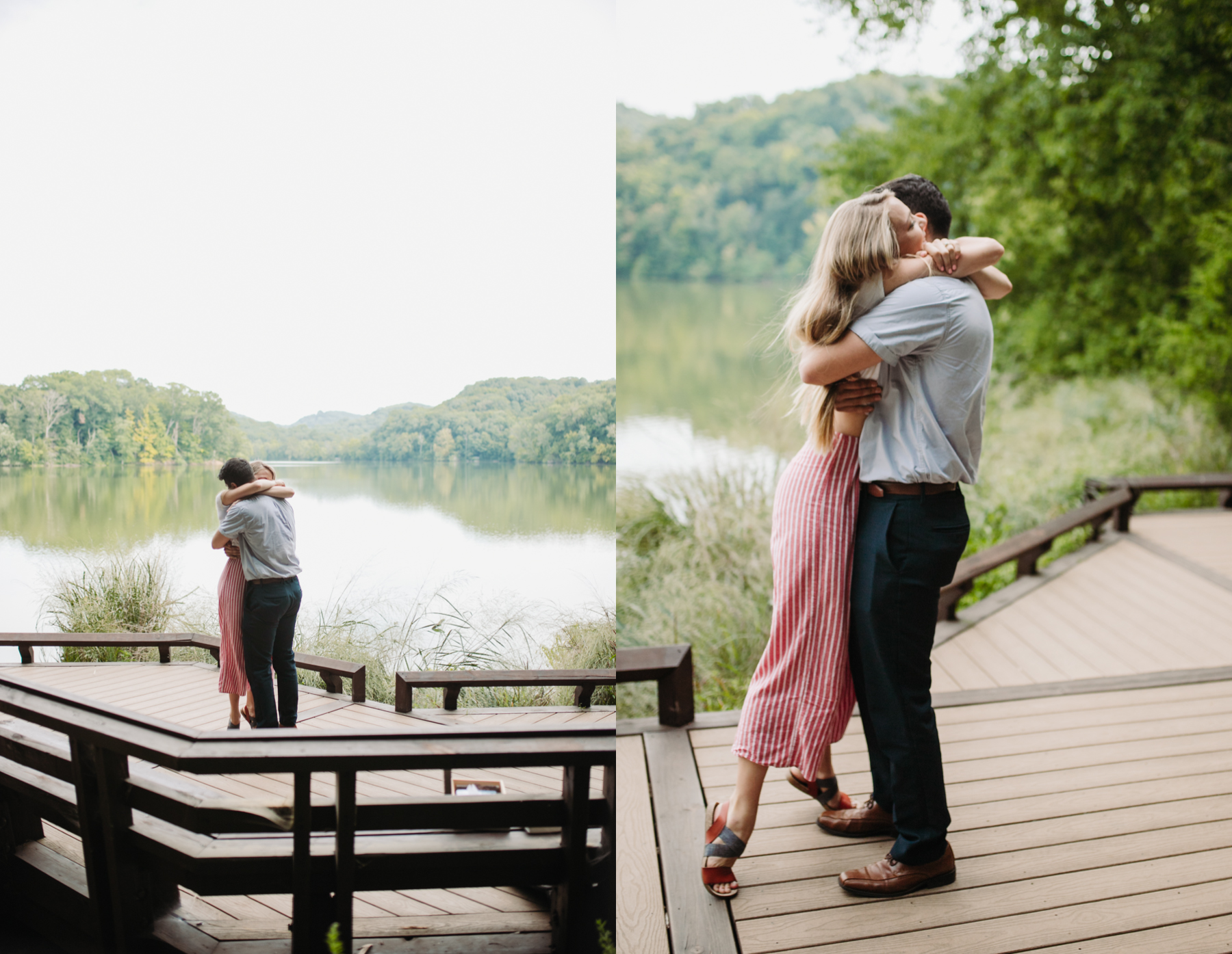 A sweet summer proposal at Radnor Lake in Nashville, Tennessee | Nashville engagement photographer