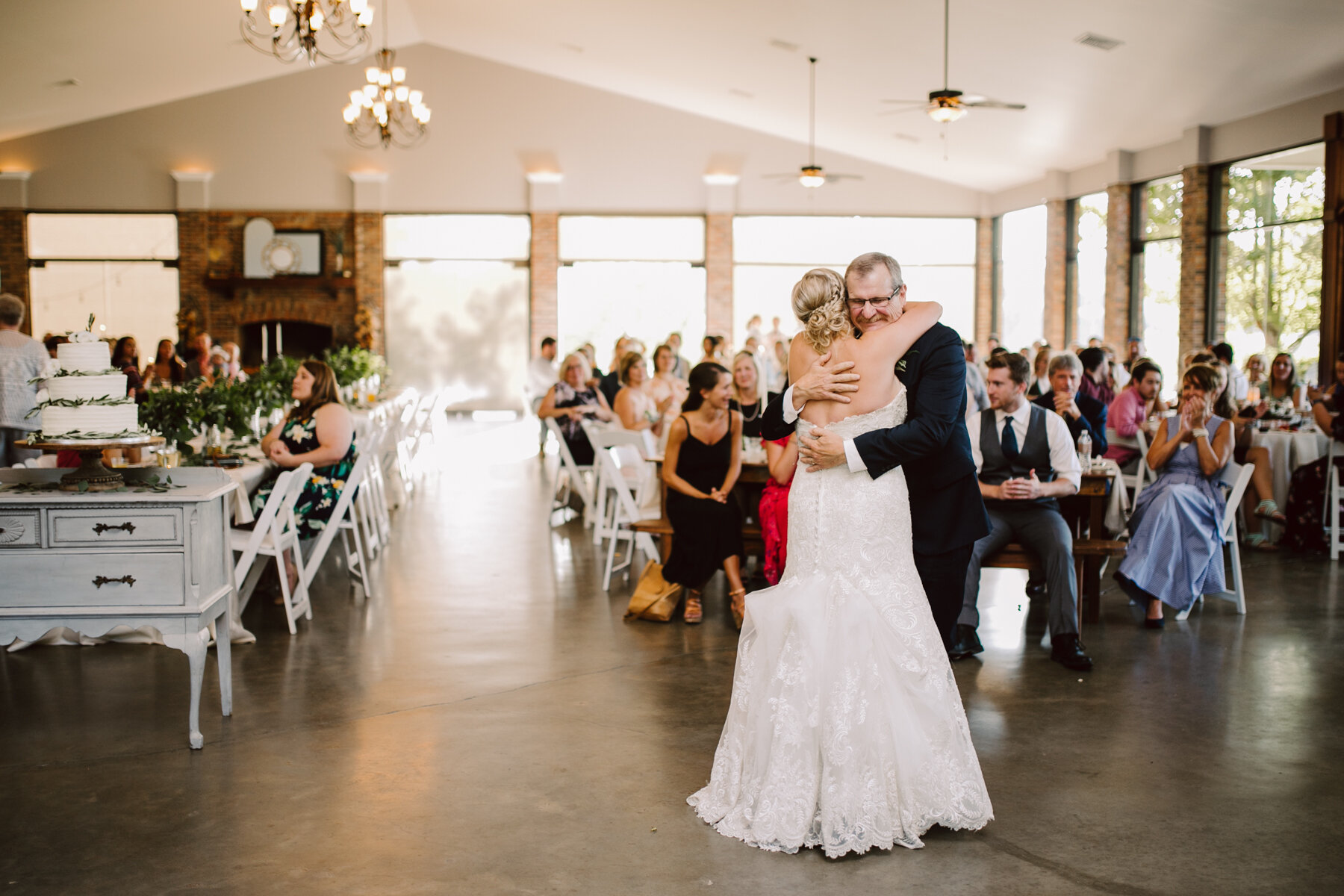 first dance at a sunny outdoor wedding at hunter valley farms in knoxville tennessee