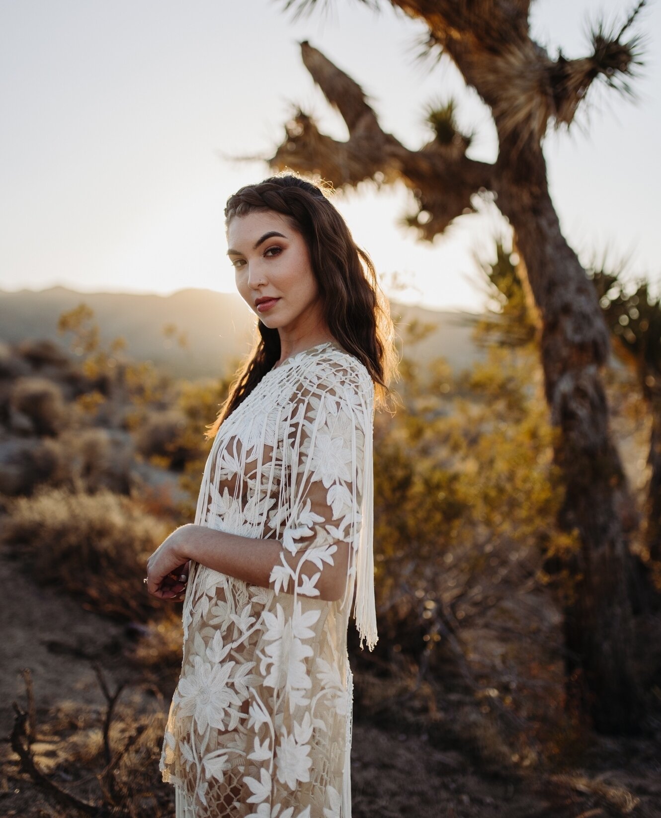 Bridal portraits in the desert. Maybe in your heart you would love to have an intimate adventurous wedding, but you don't know how to make it work. That doesn't mean it's out of reach! It's actually a lot simpler than you may think, especially with t
